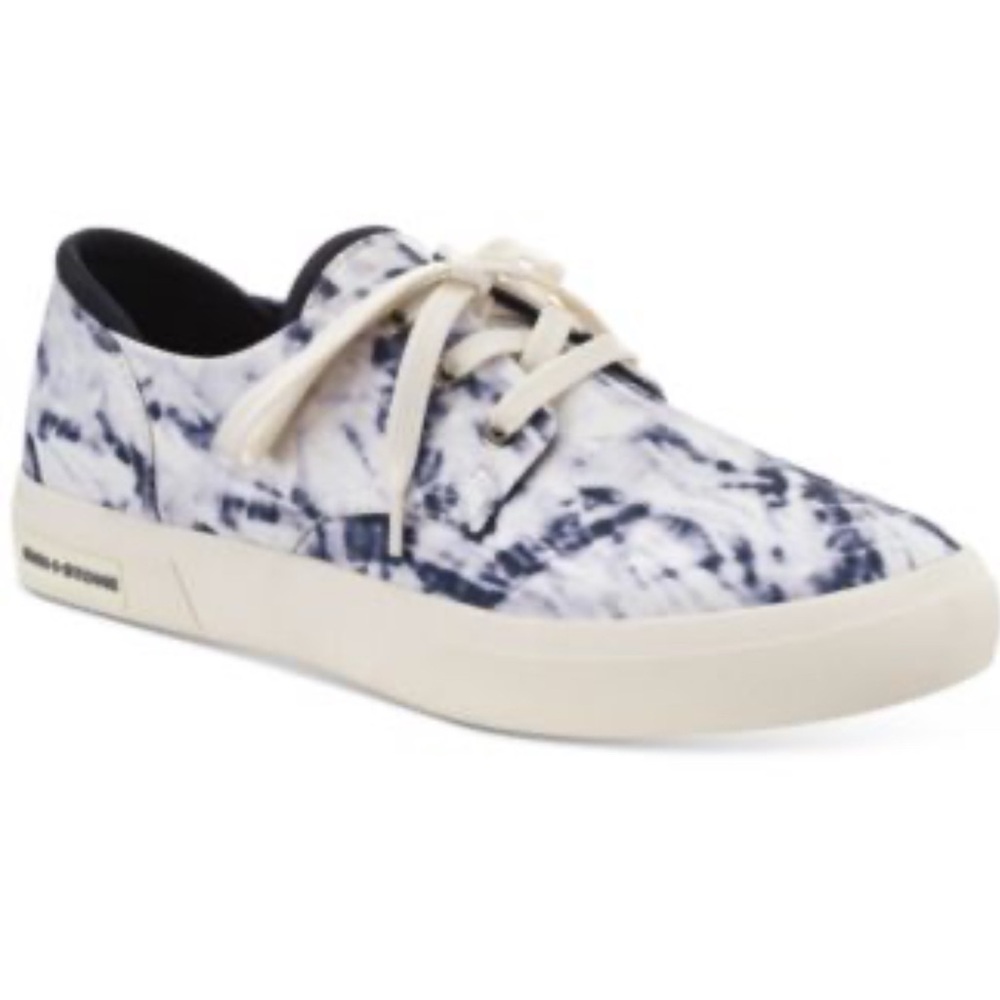 Sun + Stone Blue and White Casual Sneakers